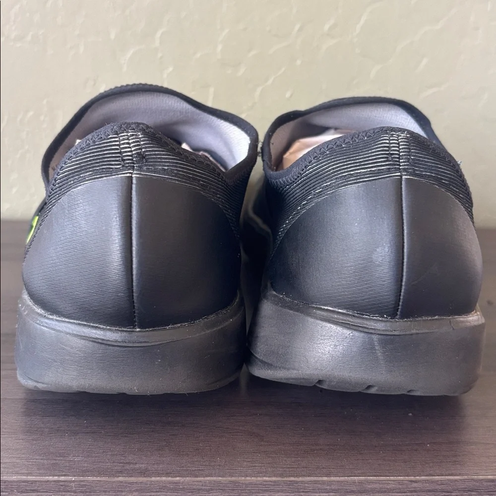 OOFOS OOmg Low Fiber Recovery Black‎ Slip On Mesh Shoes Size 11